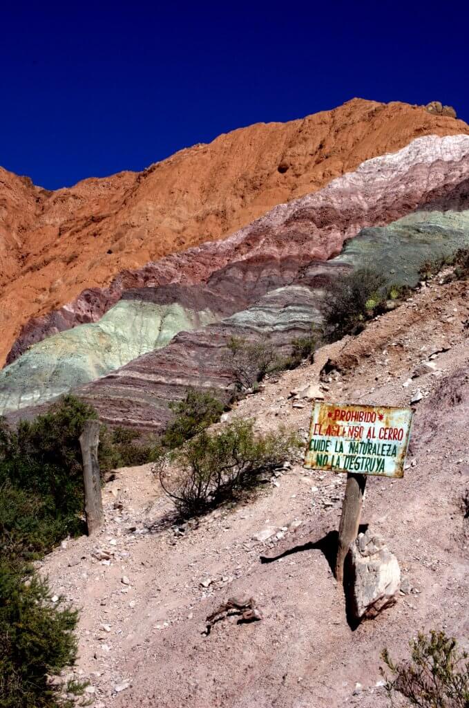 The Best Wonders of Backpacking South America: En route to Lima the colored mountains - backpacking south america
