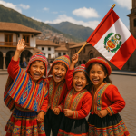 Guía definitiva del Día de la Independencia de Perú: Tradiciones, Historia y Cómo Celebra Perú el 28 de Julio Children Celebrating Peru Independence Day